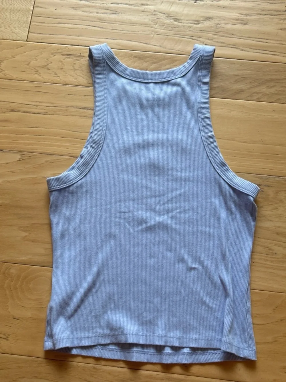 Aeropostale Light Blue Ribbed Tank Top